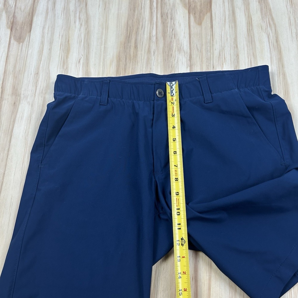 Under Armour Men's 34 Navy Blue Golf Shorts HeatGear 10 Inch Inseam Performance - Picture 4 of 9